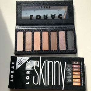 lorac skinny eyeshadow black palette